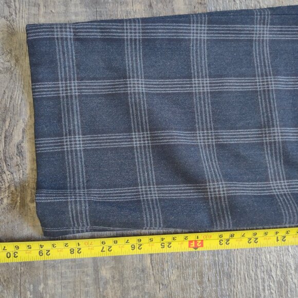 Pants Blue-Black with square pattern lines size 10 by Sharagano - Picture 5 of 8